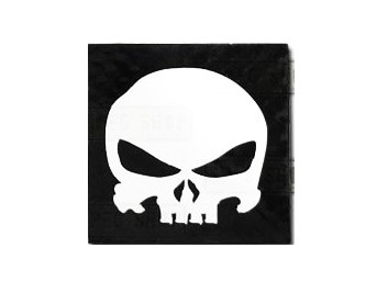 KAMPFHUND - Naszywka SQR Punisher Skull - Czarny - Gen III