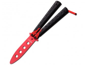 Nóż motylkowy treningowy Master Cutlery Dragon Red balisong