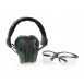 Słuchawki ochronne aktywne RealHunter ACTiVE Pro oliwkowe + okulary ochronne