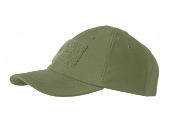 Zimowa czapka z daszkiem Helikon Soft Shell Zielona