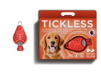 Ultradźwiękowy odstraszacz kleszczy dla psów Tickless Pomarańcz