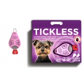 Ultradźwiękowy odstraszacz kleszczy dla psów Tickless Różowy