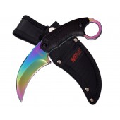 Nóż Master Cutlery M-Tech Karambit 8 Rainbow MT-20-78RB + etui