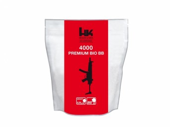 Kulki BB do ASG H&K Bio 0,25gr 6 mm 4000 szt. białe