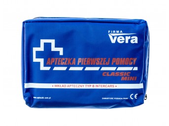 Apteczka Vera Classic Mini wodoodporna - niebieska (005)
