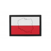 101 Inc. - Naszywka 3D - Flaga Polska z konturem
