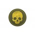 101 Inc. - Naszywka 3D - Fingerprint Skull - Żółty