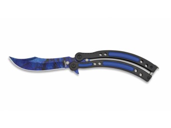 Nóż motylkowy Albainox Abanico Blue 02129 balisong
