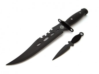Nóż Black Country Ranger 2 + rzutka + etui