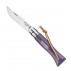 Nóż Opinel Colorama 06 inox grab fioletowy z rzemieniem