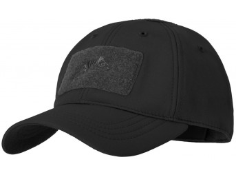 Zimowa czapka z daszkiem Helikon Soft Shell Czarna