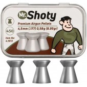 Śrut płaski Mr. Shoty 4,5 mm 0,58 g 450 szt.